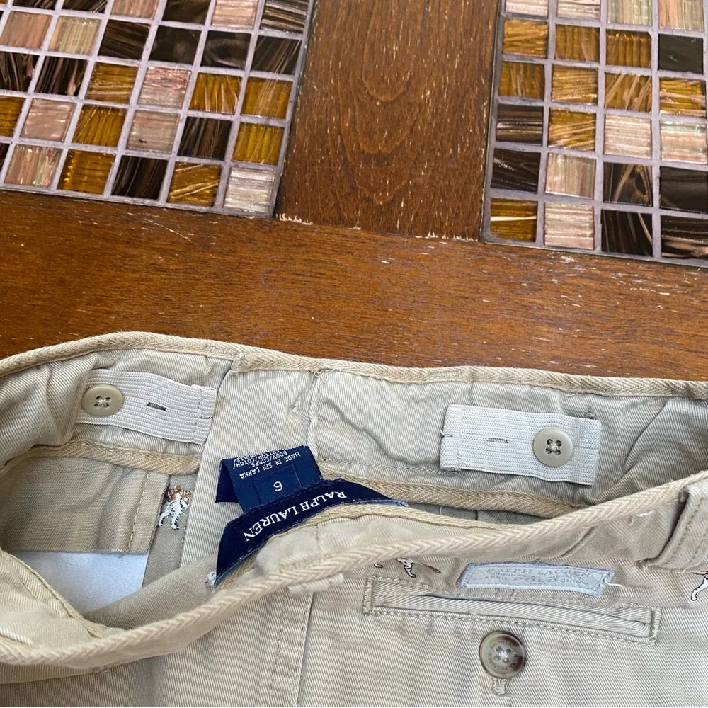 Ralph Lauren Blue Tee and Embroidered Dog Skirt Set